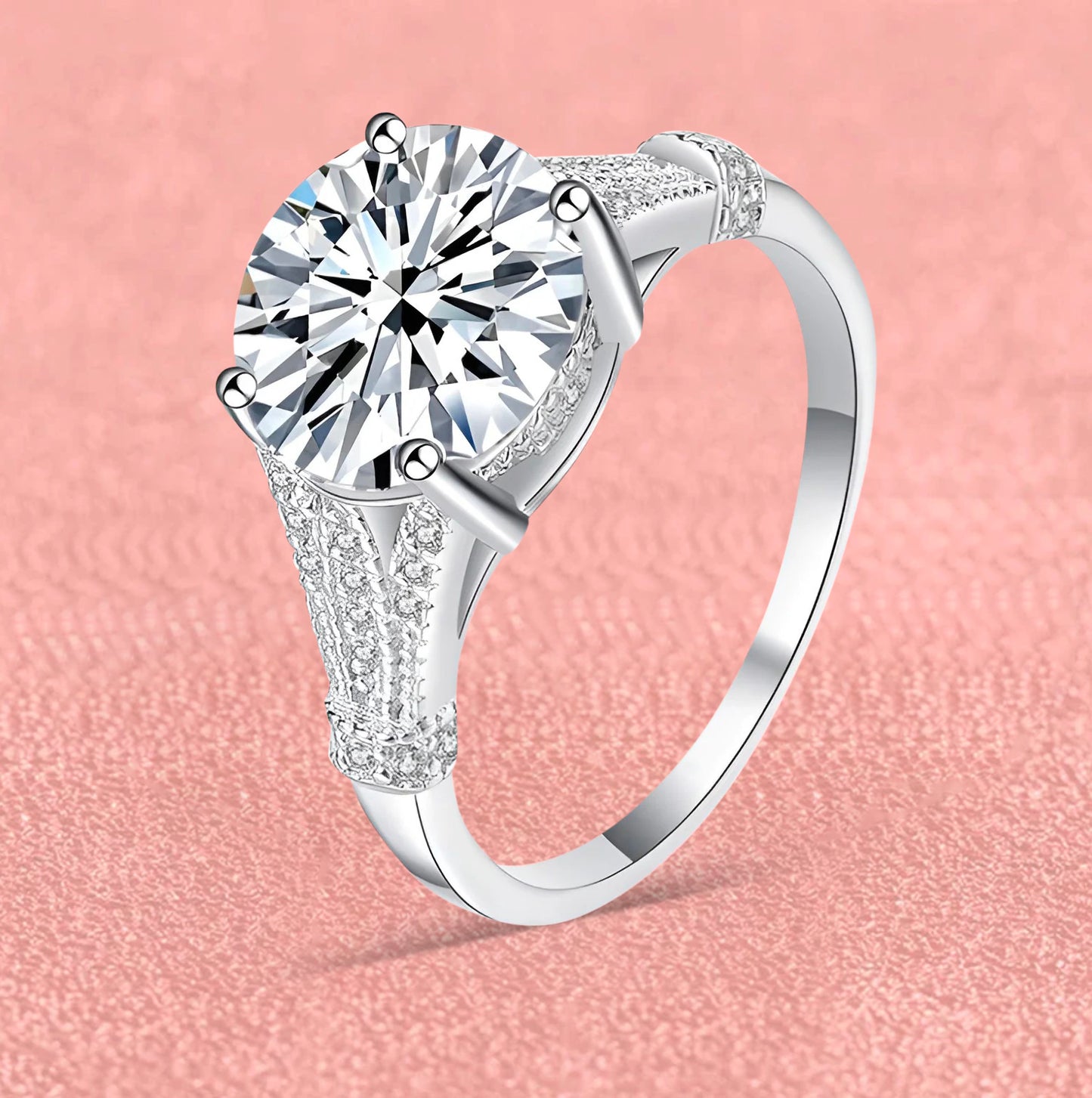 Women's Moissanite Engagement  Ring MoissaRight