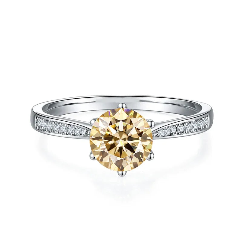 Brown Radiant Spectrum Women' Ring MoissaRight