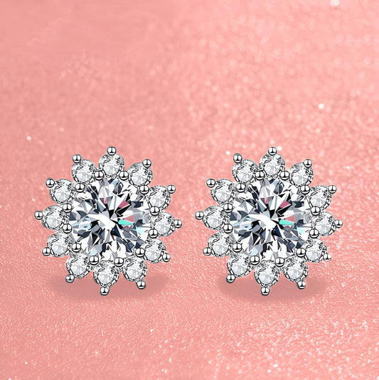 Petals of Splendour - Moissanite Earrings MoissaRight