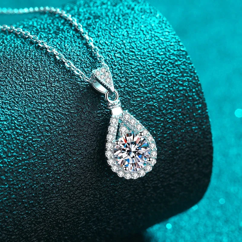 white gold moissanite necklaces