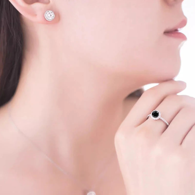 Women's Moissanite promise Ring