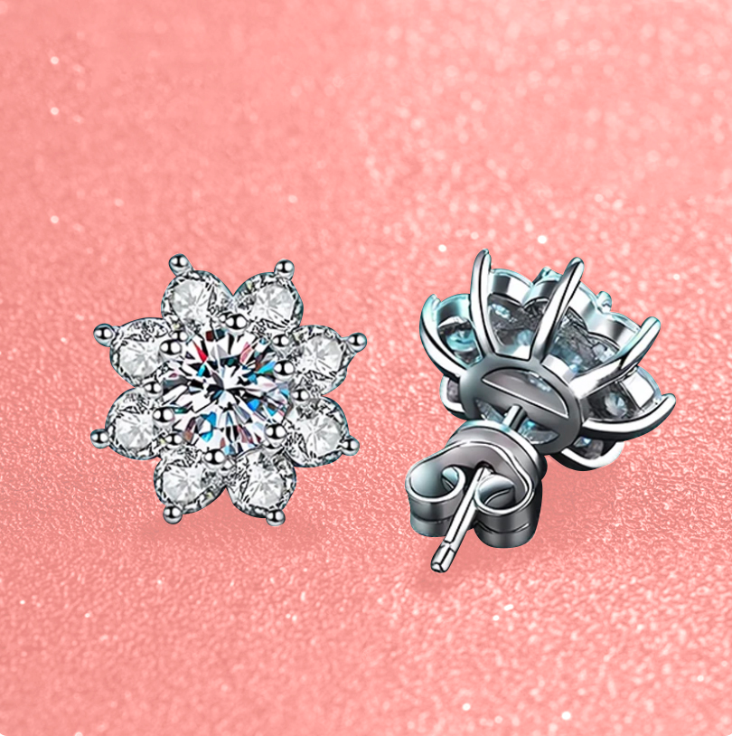 Moissanite Ear ring