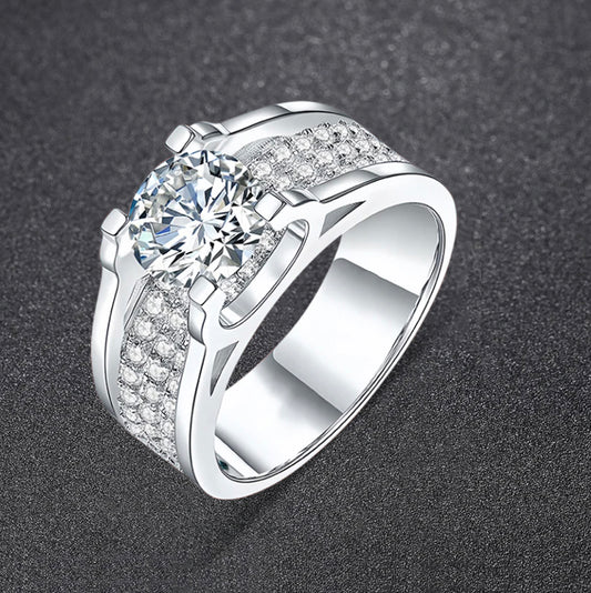 MoissaRight's Majesty - 1/2ct Men's Moissanite Ring MoissaRight