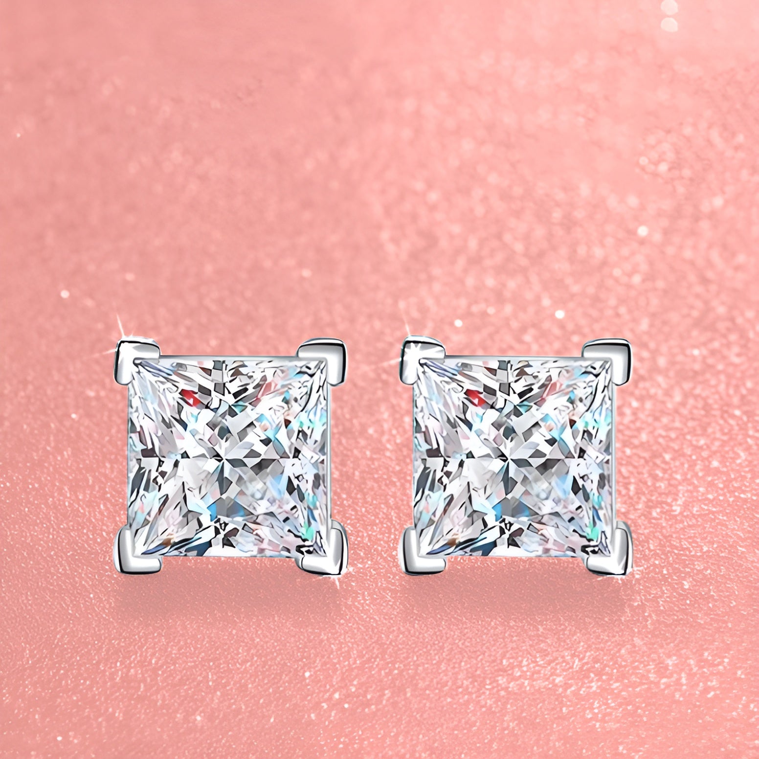 Majestic Glimmer - 1ct Moissanite Stud Earrings MoissaRight