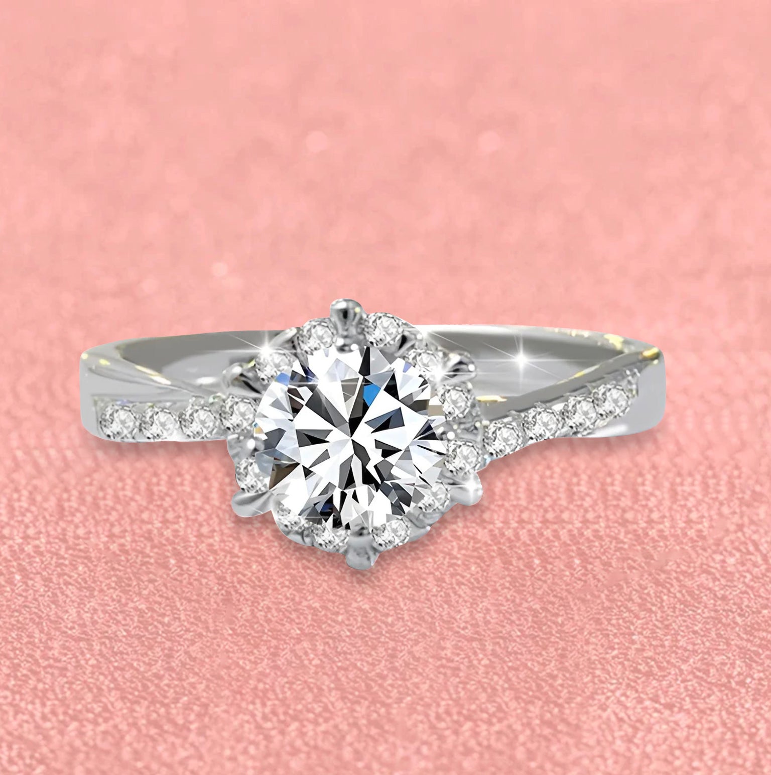 Crown Jewel - 0.5/1ct Women's Moissanite Ring MoissaRight