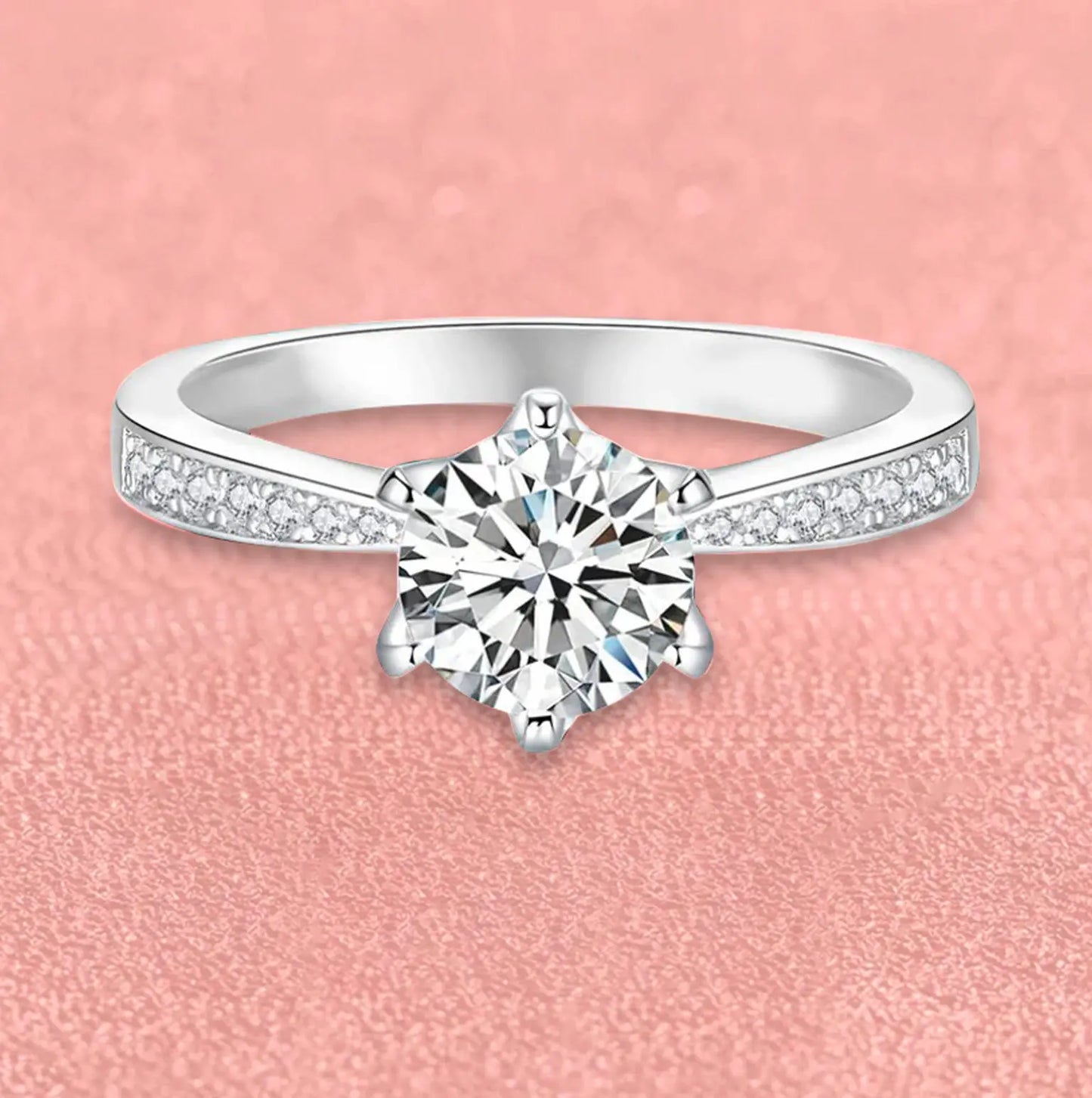 Humble Gleam Moissanite Ring - 0.5/1/2/3ct Moissanite Ring MoissaRight