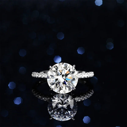 Luminous Focus - 5ct Women's Moissanite Ring MoissaRight