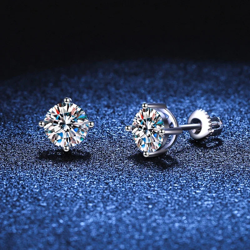 Dazzling Shine - 0.5-2ct Moissanite Stud Earrings MoissaRight