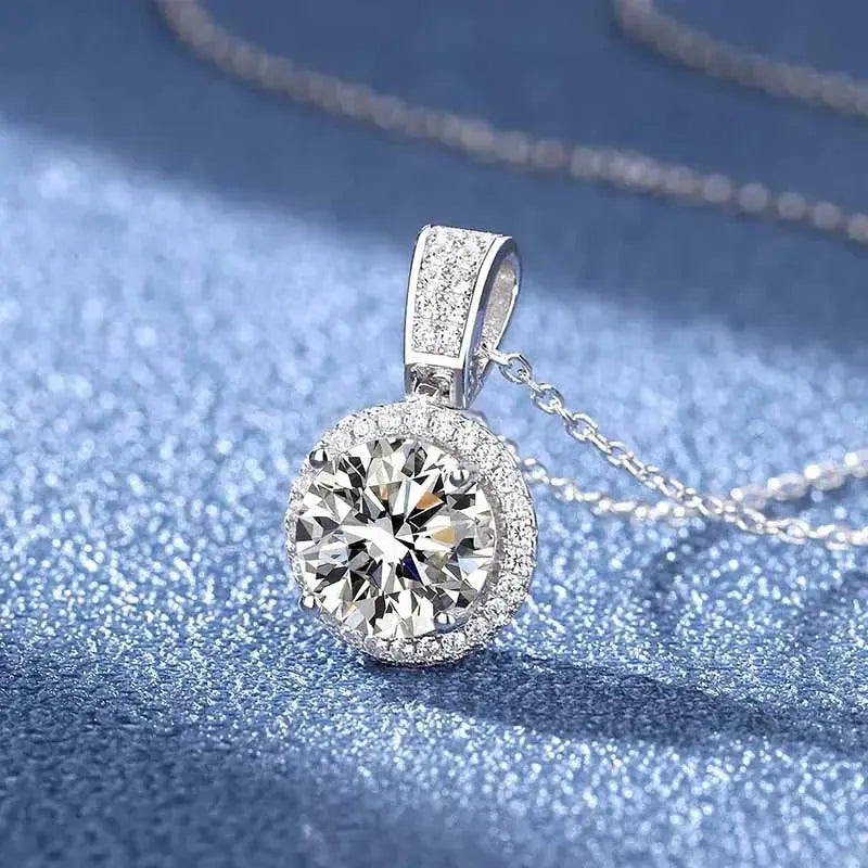 Stellar Spark - 1/2ct Moissanite Necklace MoissaRight