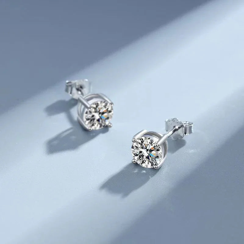 Classic Spectrum - 0.3-2ct Moissanite Stud Earrings MoissaRight