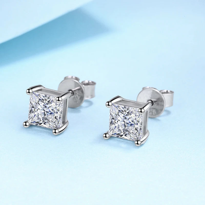 Elegant Centrepiece - 0.6/1/2ct Moissanite Stud Earrings MoissaRight