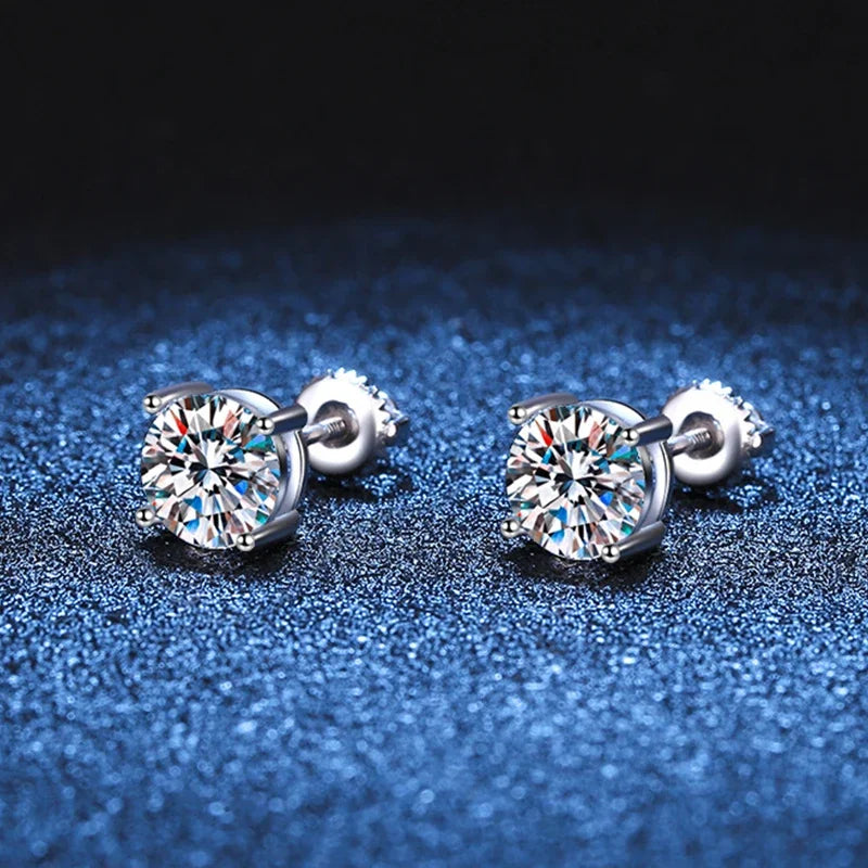 Dazzling Shine - 0.5-2ct Moissanite Stud Earrings MoissaRight