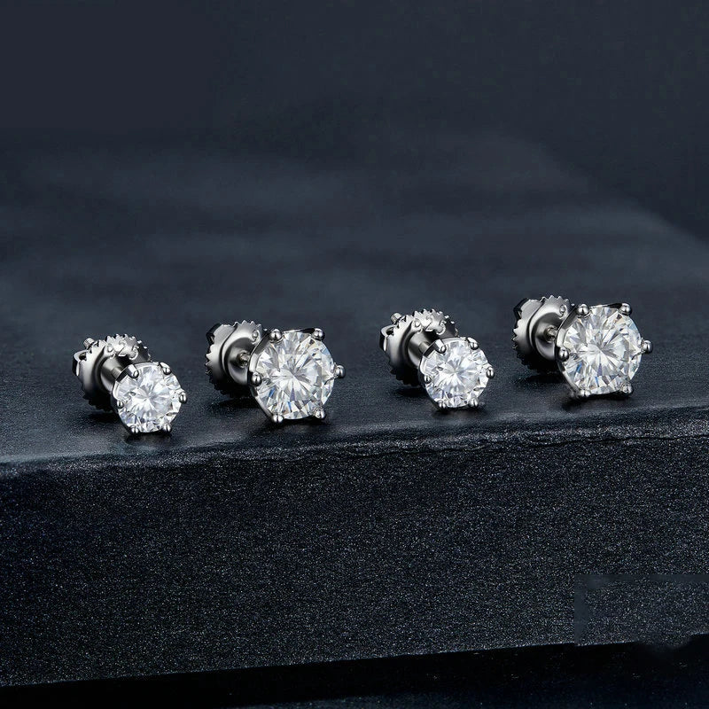 Celestial Shine - 0.5/1ct Moissanite Stud Earrings MoissaRight