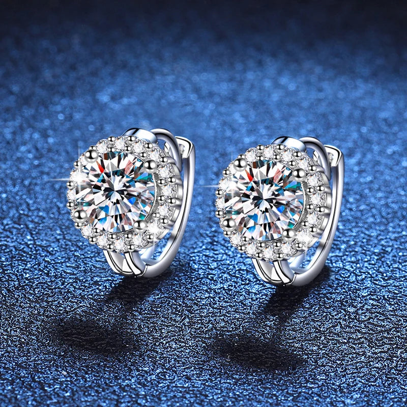 Radiant Starlight - 0.5/1ct Moissanite Earrings MoissaRight