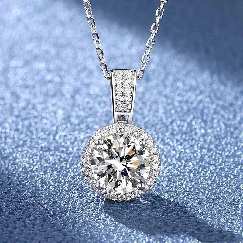 Stellar Spark - 1/2ct Moissanite Necklace MoissaRight