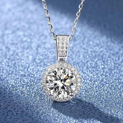 Stellar Spark - 1/2ct Moissanite Necklace MoissaRight