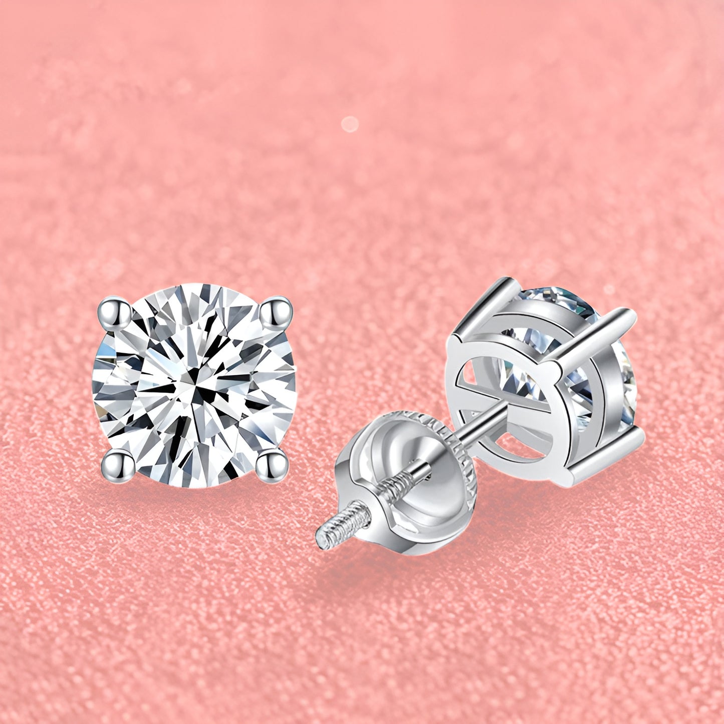 Dazzling Shine - 0.5-2ct Moissanite Stud Earrings MoissaRight