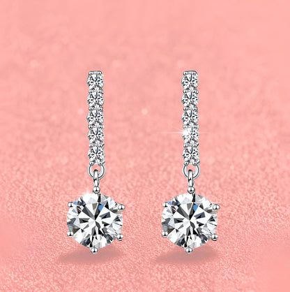 Shimmering Link - 2ct Moissanite Earrings MoissaRight