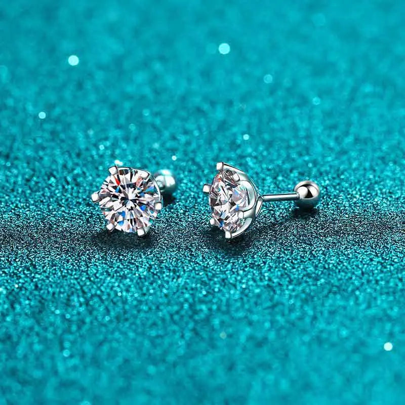 Eternal Brilliance - 0.2-2ct Moissanite Stud Earrings MoissaRight