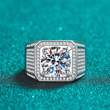 Supreme King - 1/2/3/5/10ct Men's Moissanite Ring MoissaRight