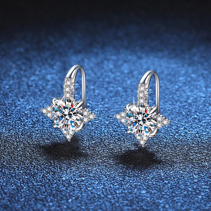 Flashing Star - 0.5/1ct Moissanite/Zircon Earrings MoissaRight