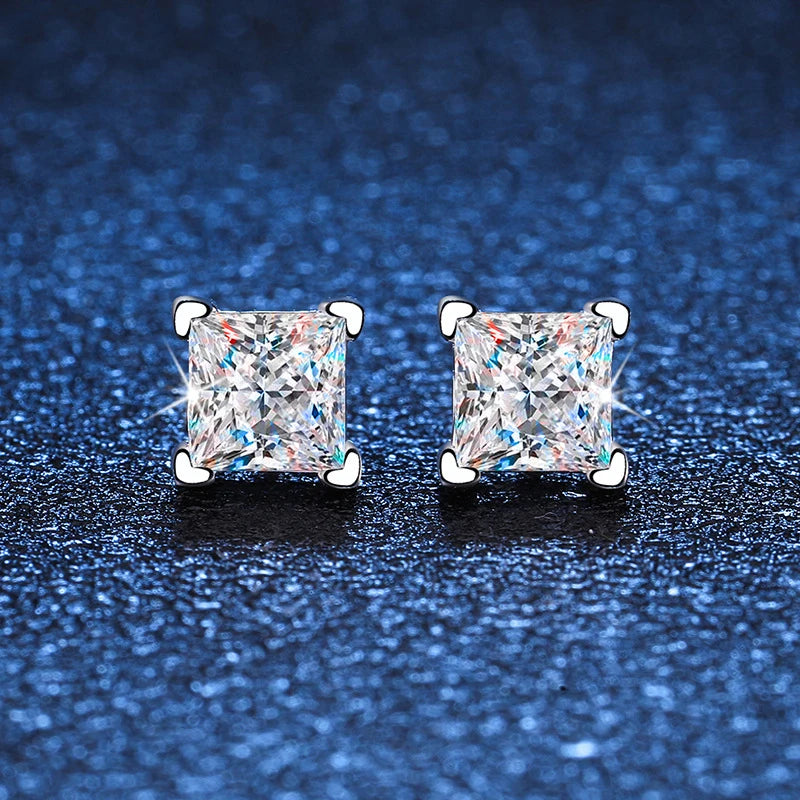 Majestic Glimmer - 1ct Moissanite Stud Earrings MoissaRight