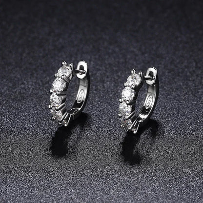 Sparkling Arc  moissanite diamond earrings​ MoissaRight