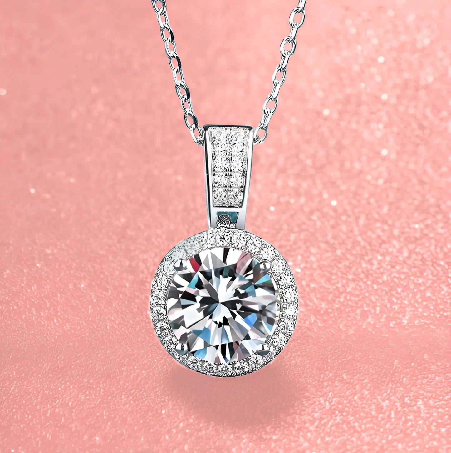 Stellar Spark - 1/2ct Moissanite Necklace MoissaRight