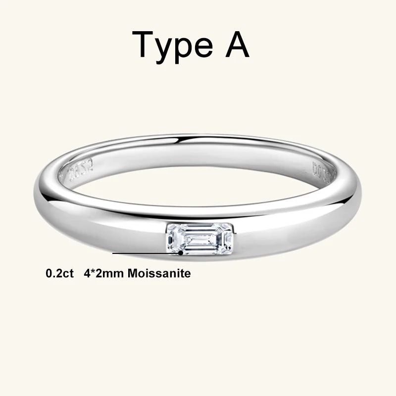 band moisanite wedding rings womens