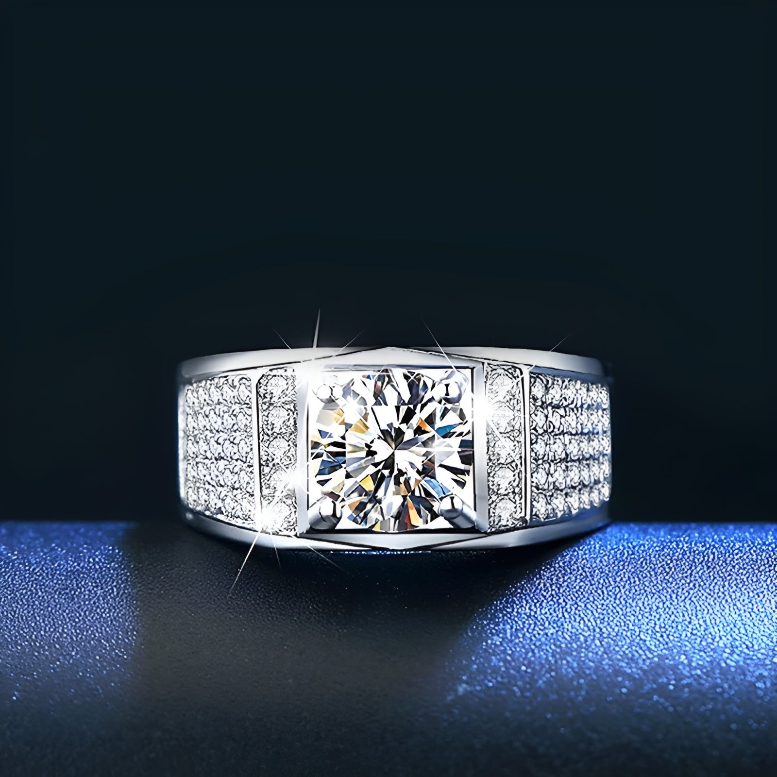 Eternal Monarch - 1ct Men's Moissanite Ring MoissaRight