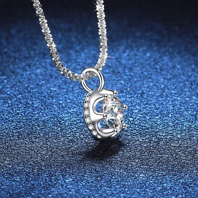 gleam moissanite necklaces for womens Moissanite Necklace MoissaRight