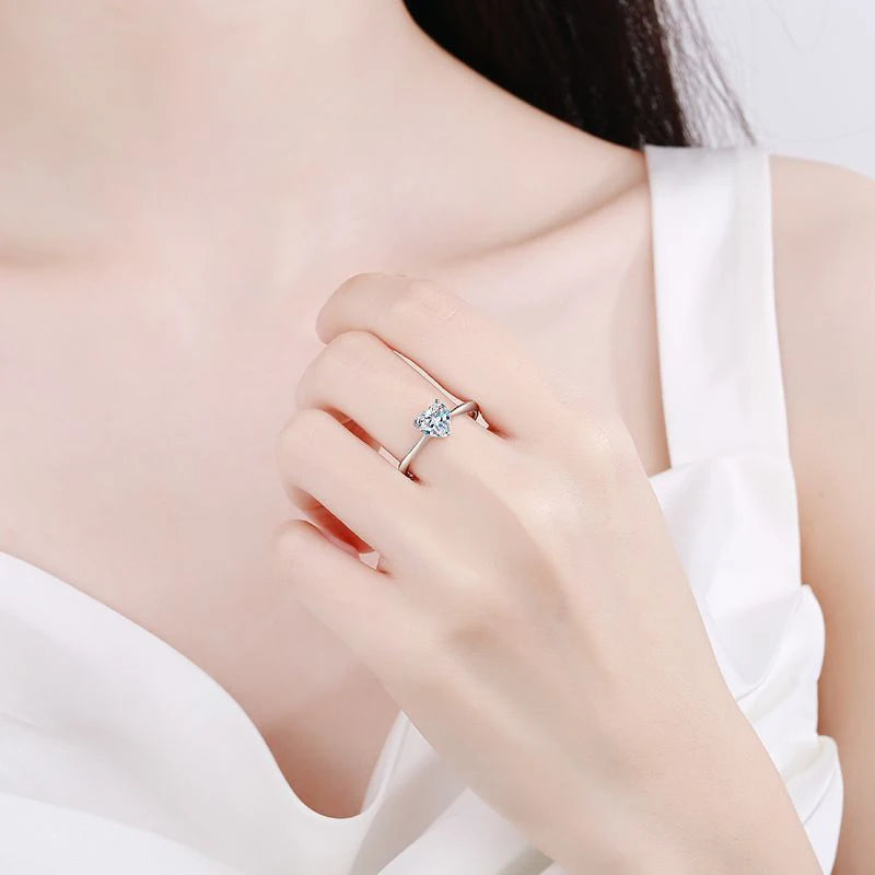 moissanite promise ring for women's