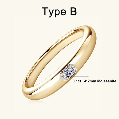 moissanite rings wedding bands