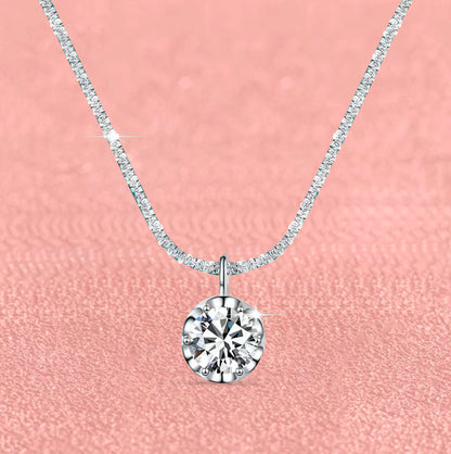 Sterling Gleam Moissanite Necklace MoissaRight