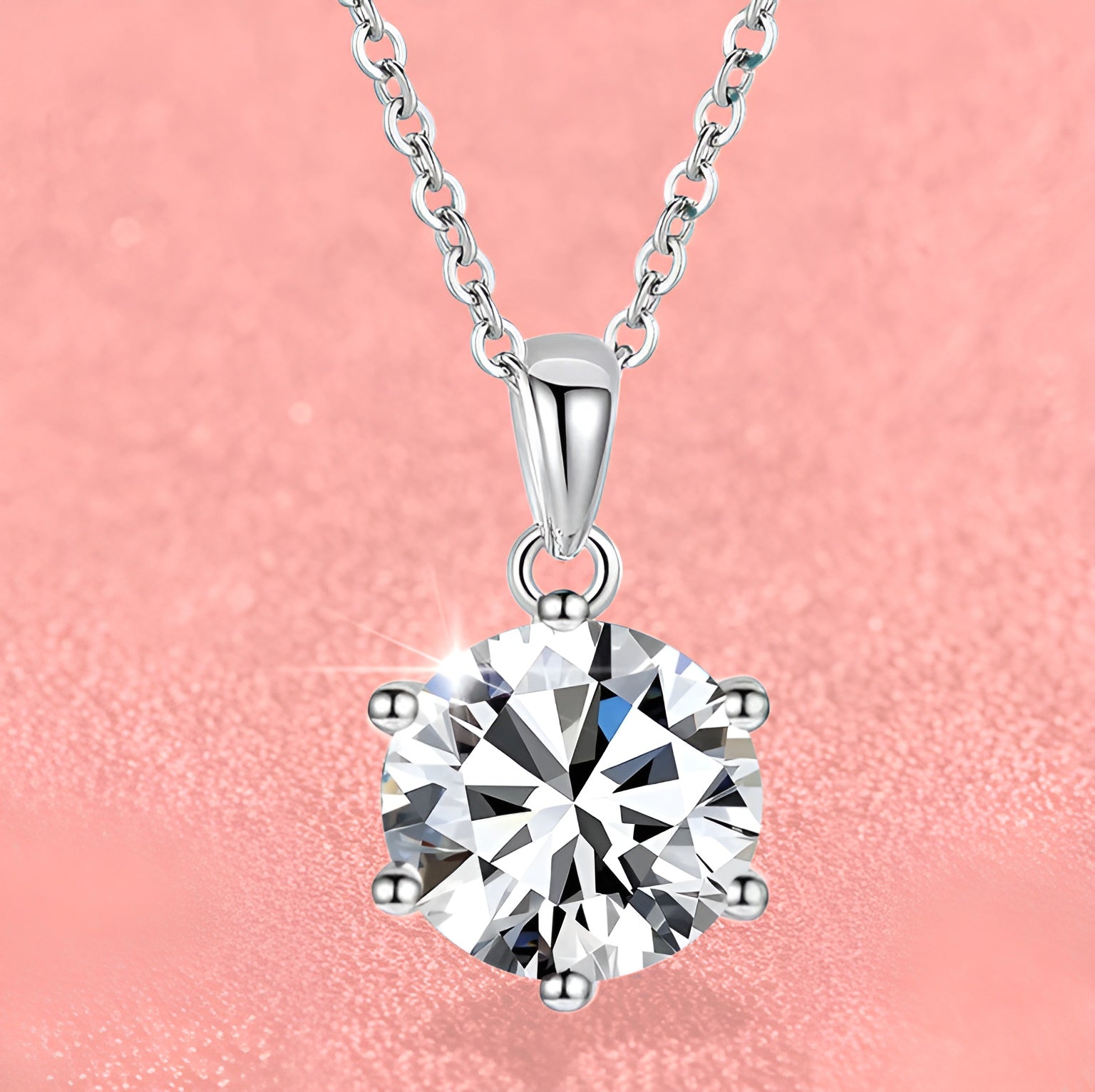 Classic Moissa-Drop Moissanite Necklace MoissaRight