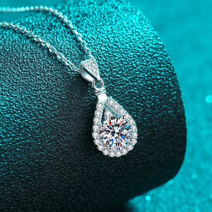 white gold moissanite necklaces 